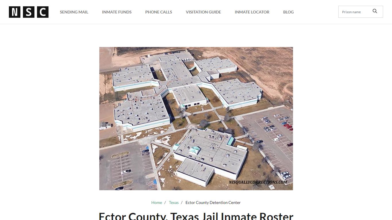 Ector County, Texas Jail Inmate List - Nisqually Public Safety