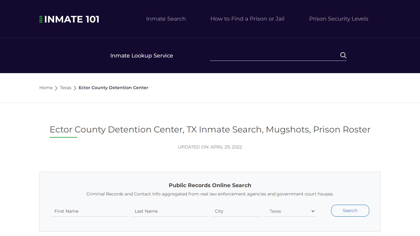 Ector County Detention Center, TX Inmate Search, Mugshots ...