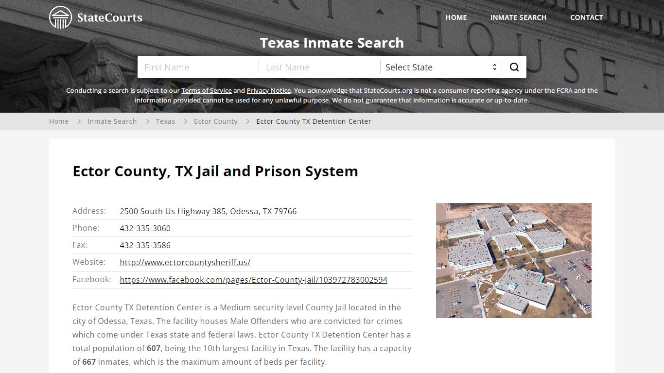 Ector County TX Detention Center Inmate Records Search ...
